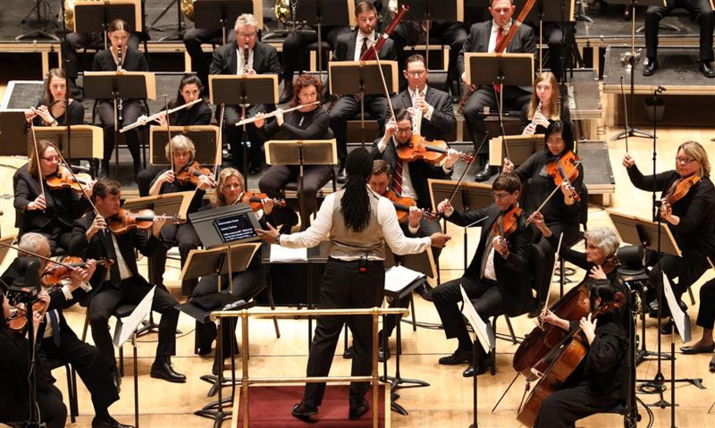 Guest conductor Herb Smith leads the Rochester Philharmonic Orchestra in the orchestra's first live-streamed performance.